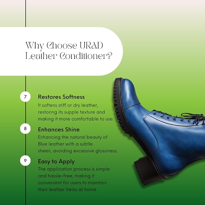 Leather Conditioner 50ml Blue – Compact, Color-Enhancing Leather Care for Shoes, Bags, Jackets, and More!