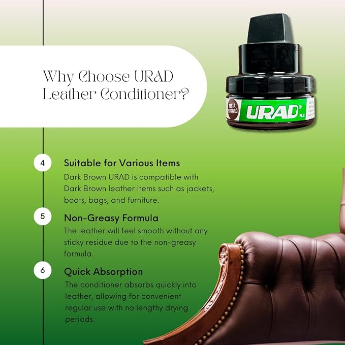 Leather Conditioner 50ml Dark Brown – Compact, Color-Restoring Leather Care for Dark Brown Shoes, Bags, and Accessories