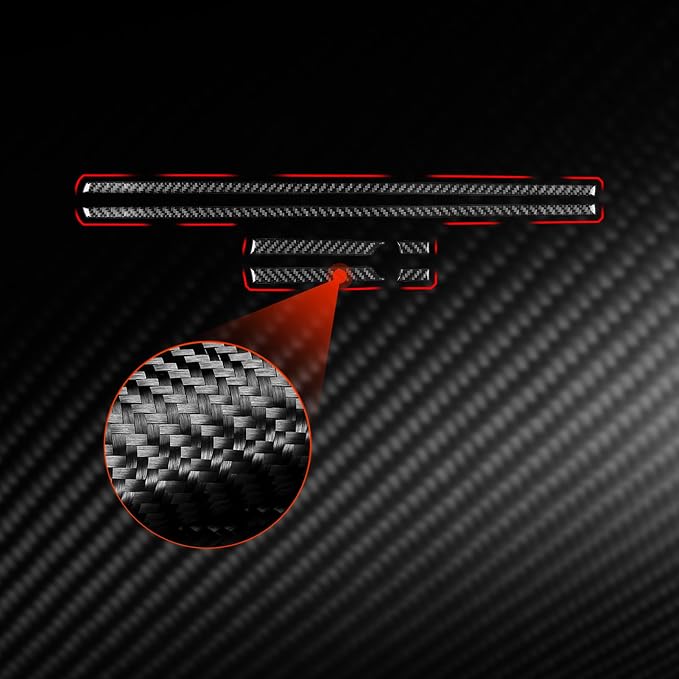 Real Carbon Fiber Trim for Toyota Camry Accessories | for 2012 2013 2014 Front Door Inner Decoration Panel Strip Interior Thick Overlay Decal 6PCs