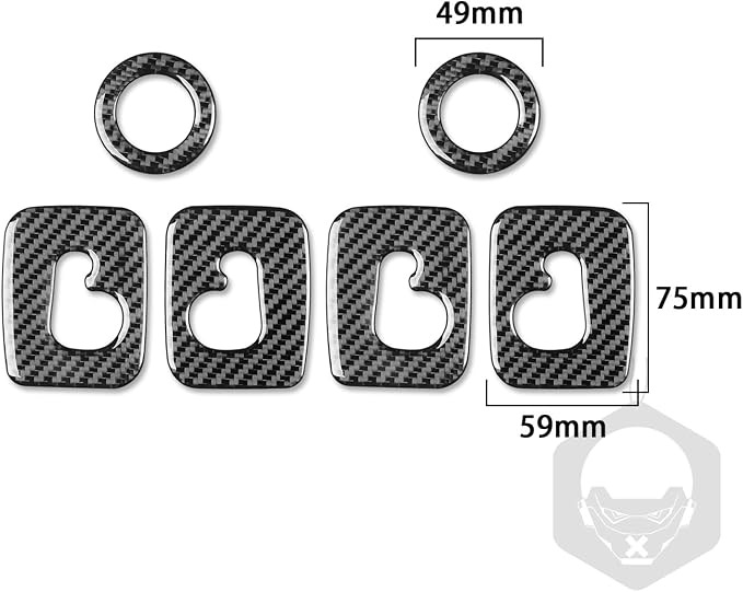 Real Carbon Fiber Trim for Audi 80A Q5 Accessories | for SQ5 2018-2025 Dash Rear Roof Hook Cover Sticker Interior Thick Overlay Decal