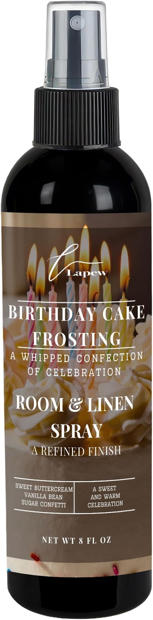 Lapew Room & Linen Spray | Fragrance Mist for Home, Car & Office | Fabric & Air Freshener | Neutralizing Mist | Made in USA | Birthday Cake Frosting