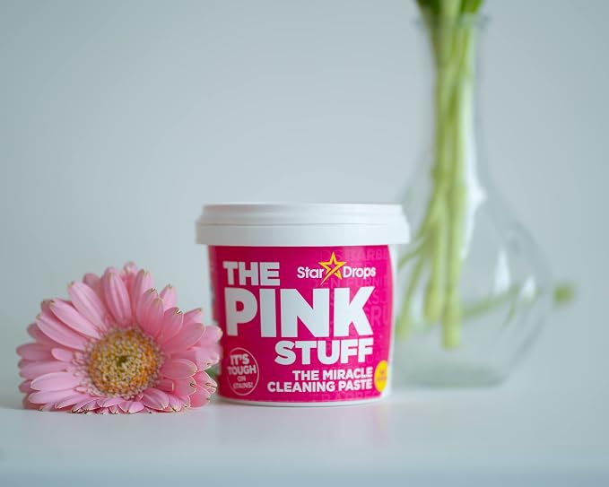 Stardrops The Pink Stuff Cleaning Paste 500g, Multi Purpose Cleaner for Kitchen, Bathroom, Tiles, Glass, Shower, Oven, Sink, Stainless Steel, Removes Grease, Grime & Stains (Pack of 2)