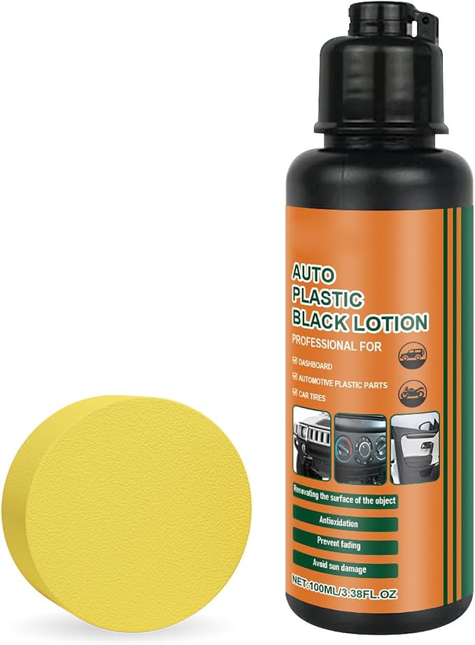 Car Interior Exterior Refresher Spray, 100ml Auto Care Polish, Revitalizes Surfaces Prevents Fading for Vehicle Dashboard Leather Trim