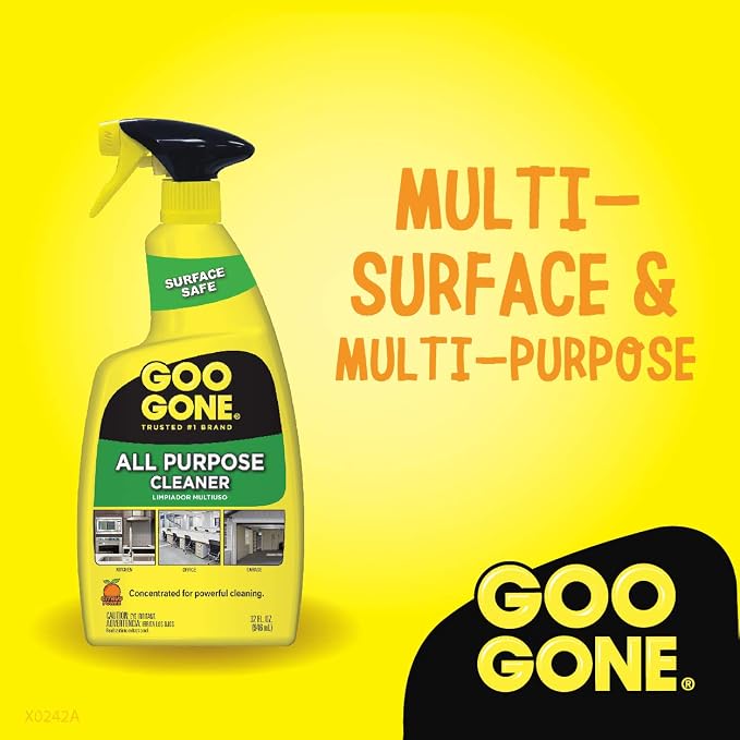Goo Gone All-Purpose Cleaner - 32 Ounce - Removes Dirt, Grease, Grime, Multi Surface, Multi Purpose, De-Greaser, Cleaning Spray