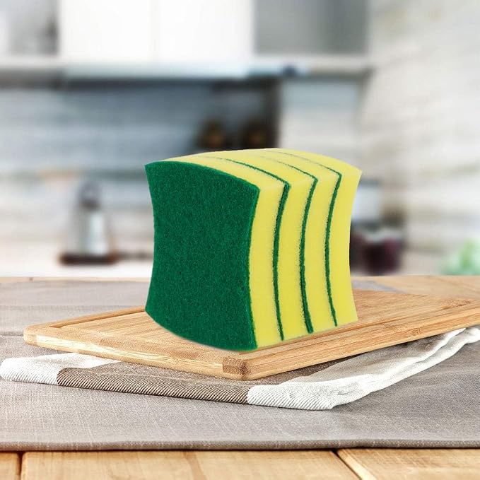 AIDEA Sponges Kitchen, 50-PK Heavy Duty Dish Sponge Kitchen, Scrub Sponges | Dish Sponges Stink-Free, Cleaning Dish Scrubber Sponges for Home & Restaurant, Bathroom, Sponges Bulk Supplies for Pots/ Pans