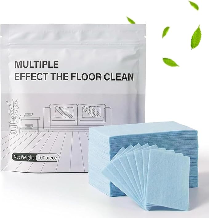 Multi-Surface Floor Cleaner Tablet, 100 Piece Upgraded Floor Cleaning Solution Tablets, for Hardwood, Tile, Laminate & More（Blue）