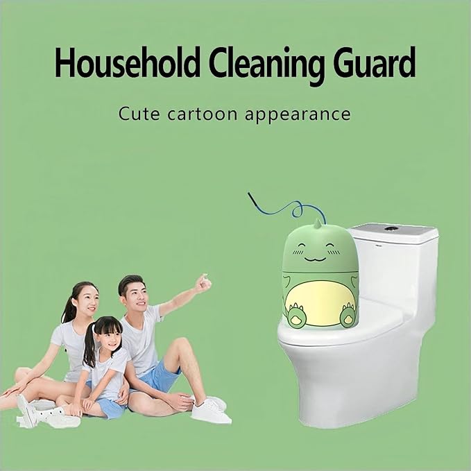 Toilet Bowl Cleaner Bottle Toilet Cleaner Cute Dinosaur Cleaning Odor Removal Stain Removal Makes Toilet Bowls Look New with Light Fresh Scent Decorative Household Bathroom Cleaning Supplies