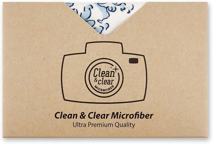 Large Microfiber Cleaning Cloths [5 Pack] – Classic Art “The Great Wave Off Kanagawa” Design, Premium Lens Cleaning Cloth for Cameras, Glasses, Screens & Electronics