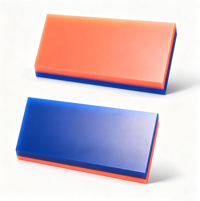 NEWISHTOOL 2 Pack Rubber Squeegee (5-Inch Replacement Blade, No Handle) | Window Tint Squeegee for Water Removal, Windshield Rear Back Glass Cleaning, PPF Installing and Window Film Application