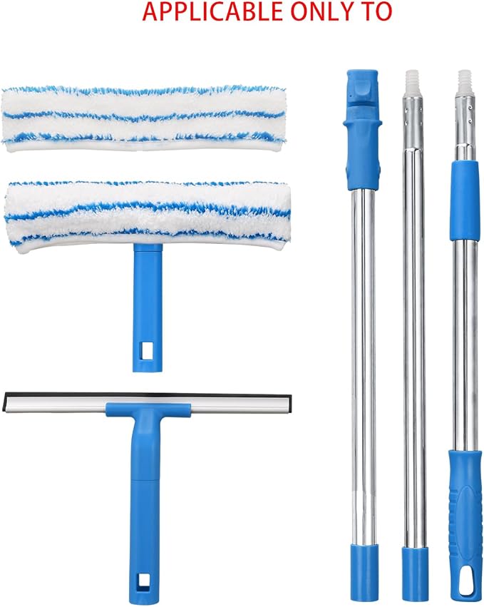 Mitclear Long Telescopic Pole for Window Cleaning Kit