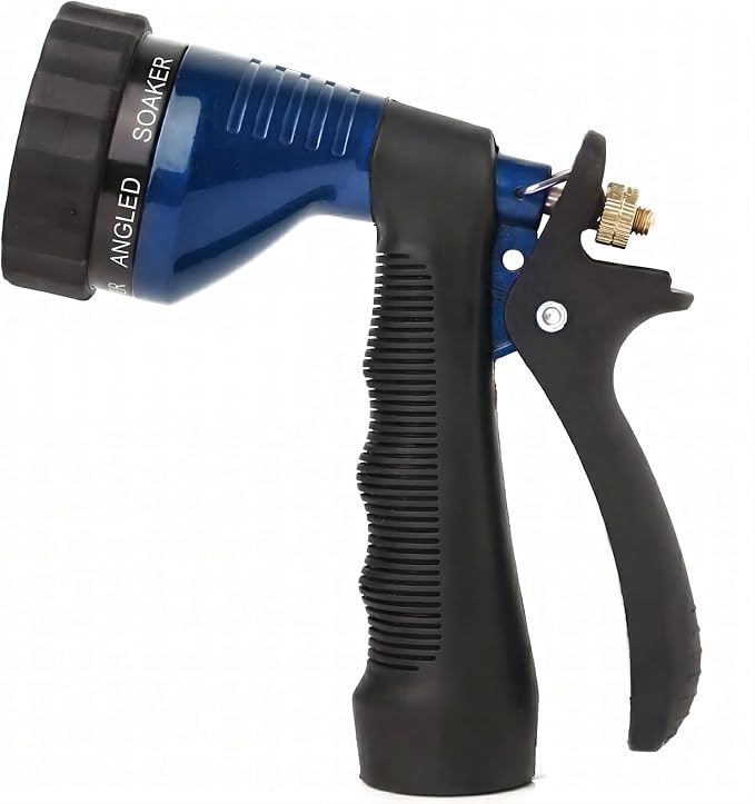 GREEN MOUNT Water Hose Nozzle Spray Nozzle, Metal Garden Hose Nozzle with Adjustable Spray Patterns