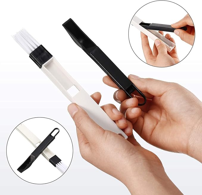 Window Groove Cleaning Brushes Tools,6 Pcs Household Deep Cleaning Tool,Magic Window Sill Cleaning Tool for Slide Door,Shutter,Air Conditioner,Bathroom/Shower,Blinds,Vents (6 PCS)
