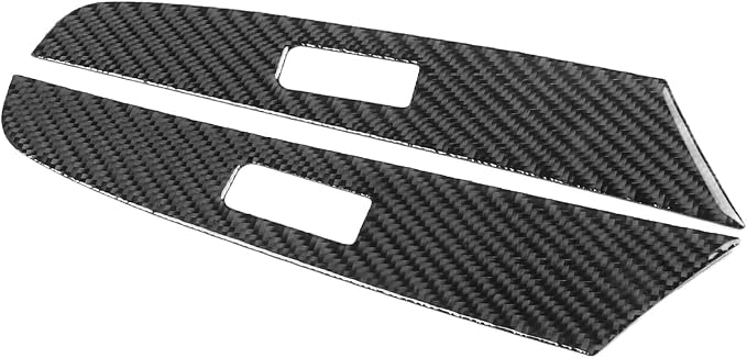 Real Carbon Fiber Decorations Rear Decals Fit for Mazda 3 2004-2009 | Decorations Rear Door Window Switch Control Panel Trim | Accessories | Anti-scratch