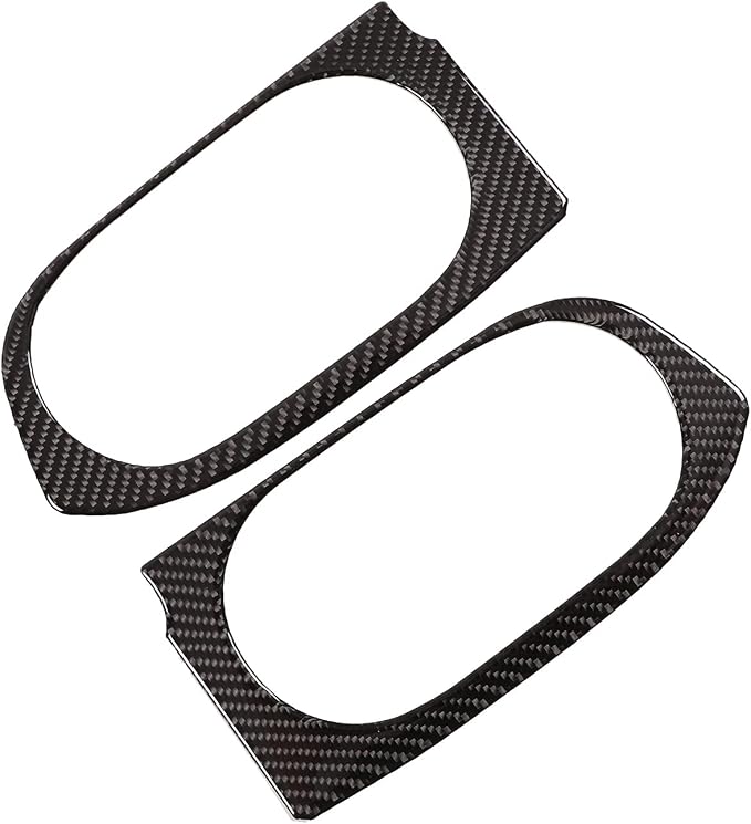 Door Armrest Panel Cup Holder Trim Frame Sticker for Honda Pilot 2016-2022/Ridgeline 2017-2023/Passport 2019-2023, 2rd Row Rear Seat Cup Holder Trim Cover (2rd Row Cupholder Trim Frame)