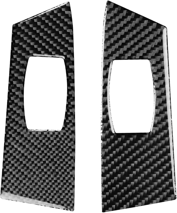Rear Window Lift Trim Decals Fit for Toyota 4Runner(N210) 2003-2009 | for SR5/Sport Edition/Limited | Real Carbon Fiber | Rear Door Window Switch Control Cover | Self-adhesive
