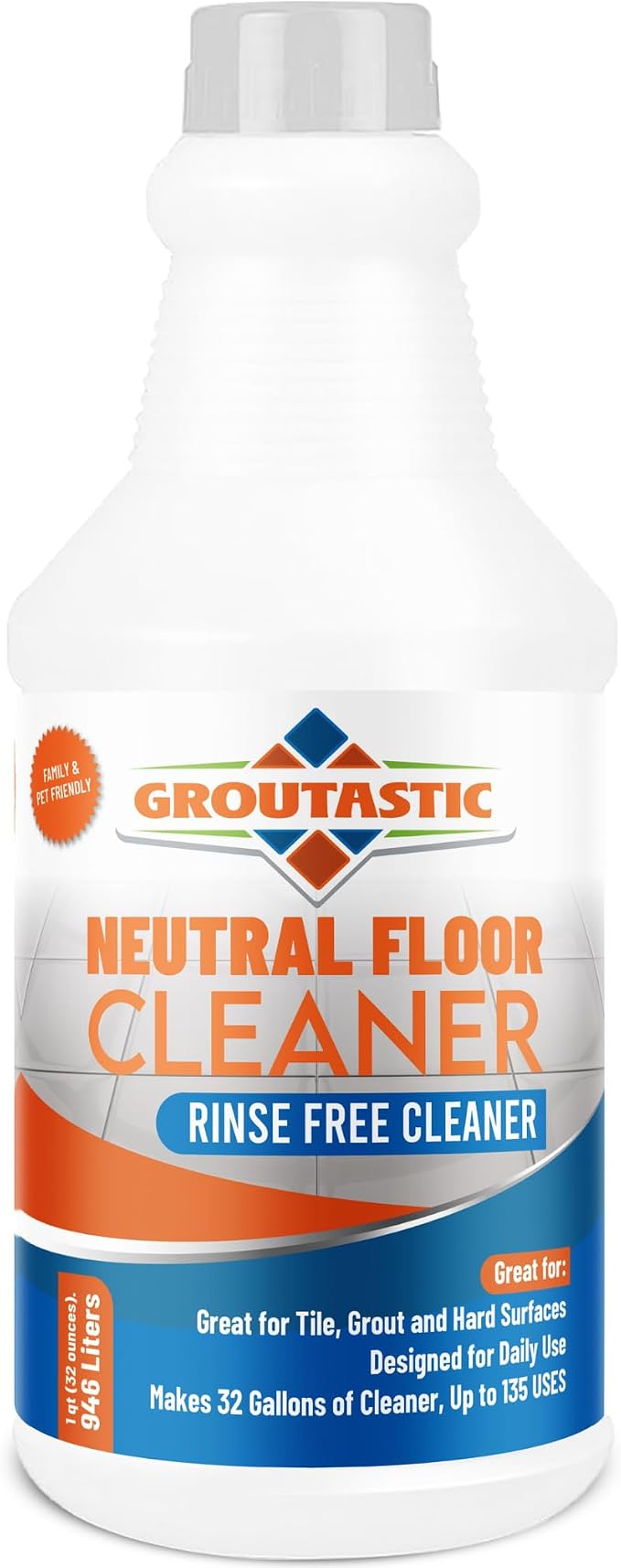 pH Neutral Floor Cleaner – No Rinse Daily Mopping Solution for Tile, Stone, Marble & Hardwood – Streak-Free, Residue-Free, Professional Grade Concentrate