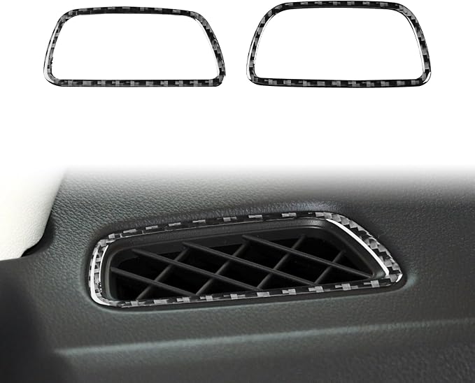 Real Carbon Fiber Trim for Honda CRV Accessories | for CR-V 2012 2013 2014 2015 2016 Defogger Air Outlet Vent Panel Sticker Interior Thick Overlay Decal
