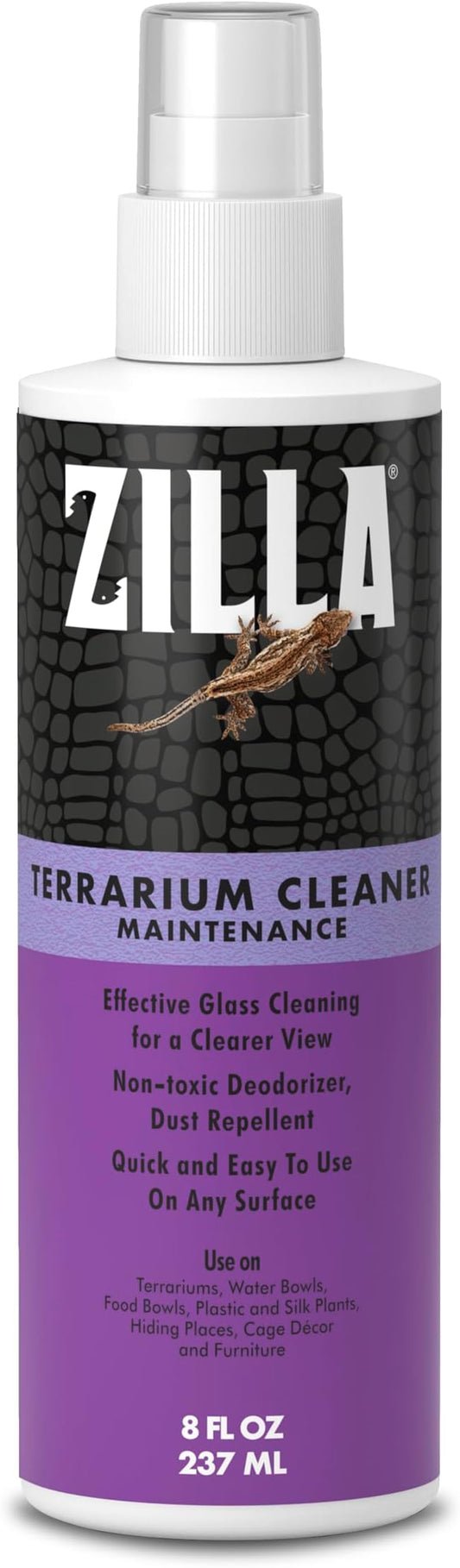 Zilla Terrarium Cleaner, For Glass, Acrylic, Hard Surfaces and More, Anti-Static Dust Control