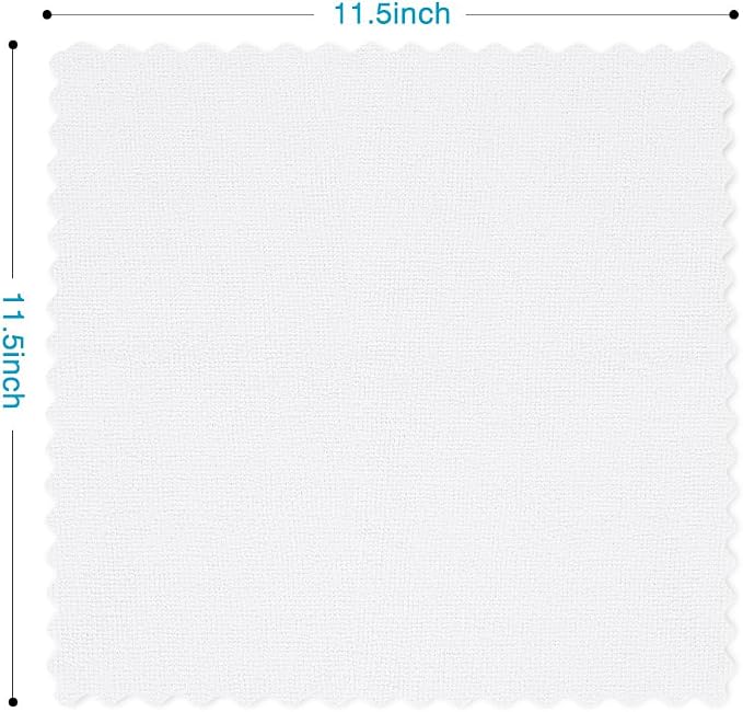 Orighty Microfiber Cleaning Cloth - 24 Pack, White Cleaning Rags 12x11 inch | Microfiber Towels for Cars, Highly Absorbent Household Cleaning Supplies, Reusable Lint Free Cloths for House, Kitchen