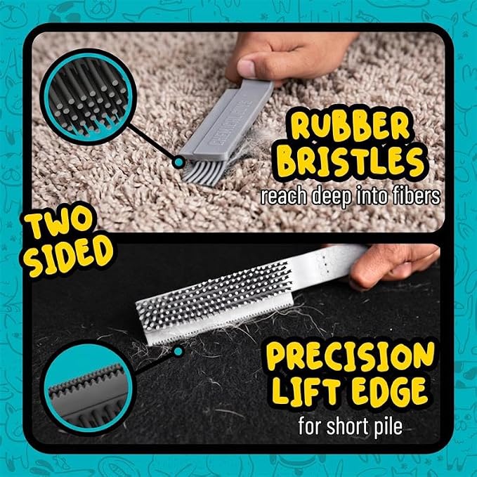 Chemical Guys, Multi-Surface Pet Hair Removal Brush for Upholstery & Carpet | Rubber bristles pull pet hair, lint and debris off seats, carpet and upholstery in cars and at home
