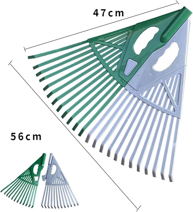 predolo 2-in-1 Leaf Rake and Grabber Lightweight Leaf Collector Tool Lawn Care Equipment for Homeowners , Rake Only