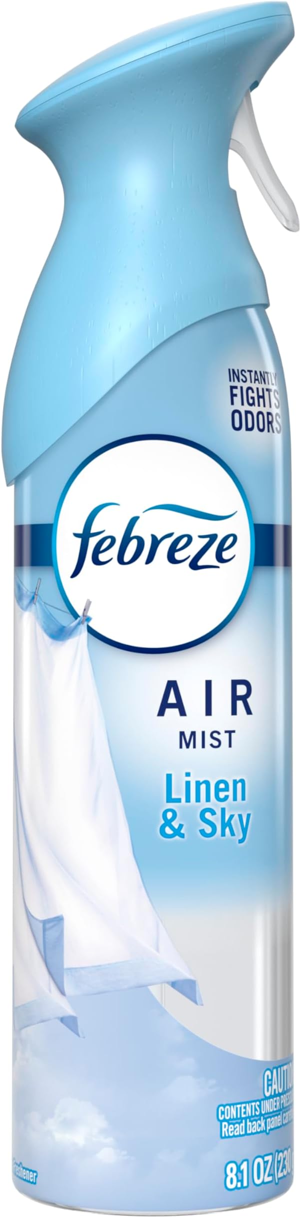 Febreze Air Mist, Air Freshener Spray, Odor Fighting Room Spray, Deodorizer for Home Bathroom Kitchen Office Apartment Dorm Room Classroom, Linen & Sky Scent, 8.1oz (Pack of 6)