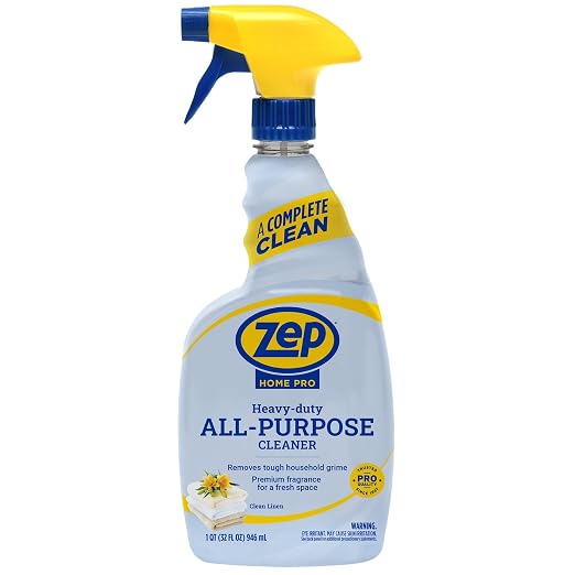 Zep Home Pro Heavy-duty All-Purpose Cleaner - 32 oz (Pack of 1) R61306 - Removes tough grime from multiple surfaces throughout the home and leaves behind a fresh linen scent