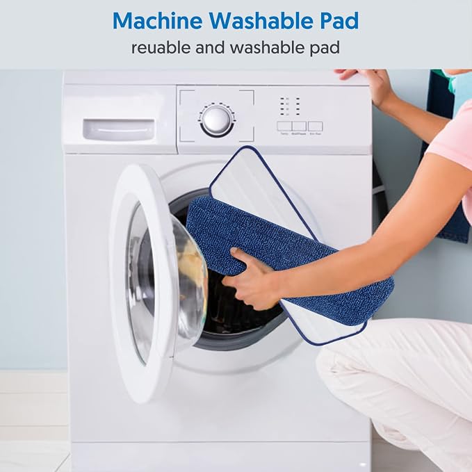 7 Pack Washable Microfiber Mop Pads for Swiffer PowerMop: Wet Mop Refills | Power Mop Refills Multi-purpose, Floor Mop Dust Mop Pads Reusable Replacement, for 13''-15'' Spray Mops Multi-surface Floors