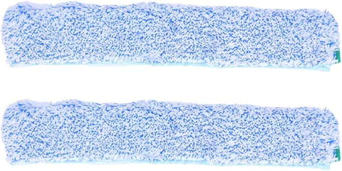2pcs Microfiber Window Cleaning Refill Sleeves Replacement for Glass and Mirrors, Easy Installation with Universal Compatibility, Reusable Squeegee Cloth for Home and Office Use