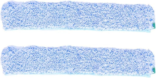 2pcs Microfiber Window Cleaning Refill Sleeves Replacement for Glass and Mirrors, Easy Installation with Universal Compatibility, Reusable Squeegee Cloth for Home and Office Use