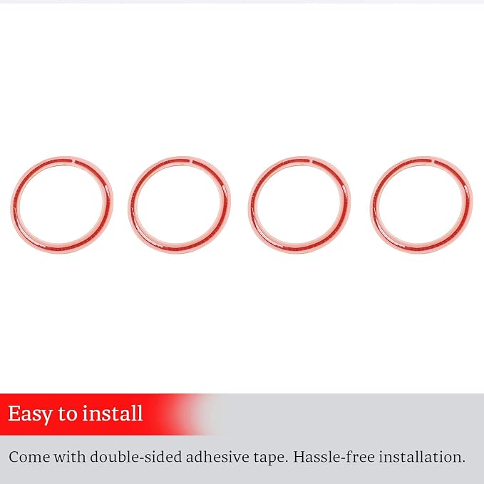 JeCar Interior Trim Kit Dashboard Air Conditioner Vent Ring Interior Accessories Compatible with Jeep Wrangler 2018-2023 JL & 2020-2023 Gladiator JT, Orange
