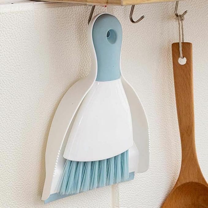 Dustpan and Brush Set (Light Blue, 2set)