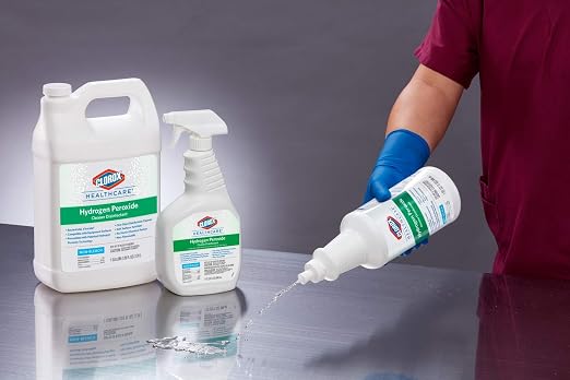 Clorox Healthcare Hydrogen Peroxide Cleaner Disinfectant, Bleach Free, 32 Fluid Ounces (Package May Vary)