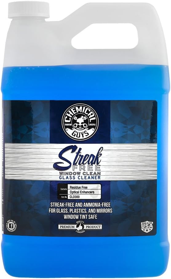 Chemical Guys, Streak-Free Glass & Window Cleaner, Ammonia-Free, 1 Gallon