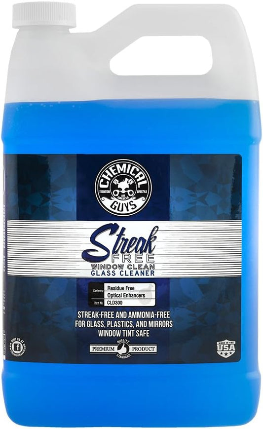Chemical Guys, Streak-Free Glass & Window Cleaner, Ammonia-Free, 1 Gallon