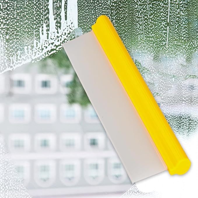 Car Squeegee,12 inch Silicone Squeegee, 2 Pack Automotive Water Wiper for Car Drying,Flexible T-Bar Water Blade for Car,Windshield,Glass,Window,Mirror,Bathroom,Auto Squeegee (Yellow+Black) | Flexible Auto T-Bar Water Blade for Windshield,Glass, Window,...