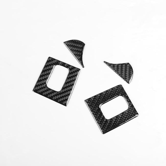 Real Carbon Fiber Trim for Honda CRV Accessories | for CR-V 2012 2013 2014 2015 2016 Center Control Cup Holder Panel Cover Sticker Interior Thick Overlay Decal