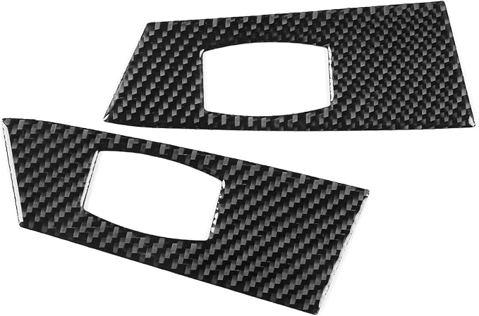 Rear Window Lift Trim Decals Fit for Toyota 4Runner(N210) 2003-2009 | for SR5/Sport Edition/Limited | Real Carbon Fiber | Rear Door Window Switch Control Cover | Self-adhesive