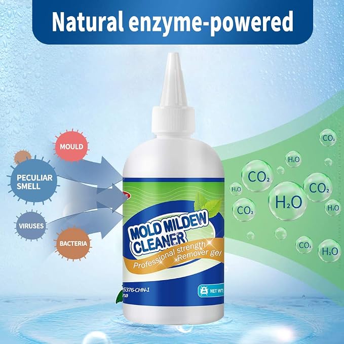 GELIVABLE Mold Remover Gel - Effective Mold Cleaner for Household Shower, Kitchen Sinks, Walls, Tiles, Grout, Bathrooms, Washing Machine and Refrigerator Strips - 15 Fl.Oz