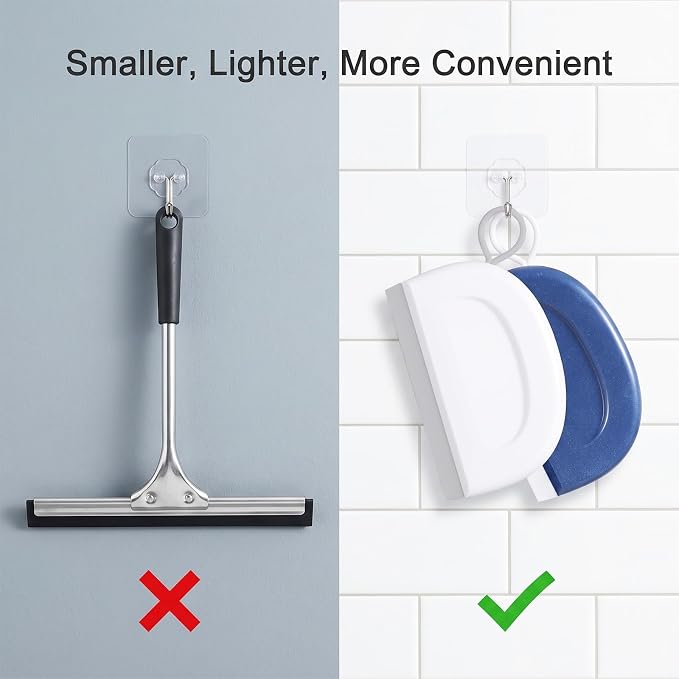2Pcs Small Sink Squeegee, 4.5inch Mini Rubber Squeegee for Kitchen | Multifunctional Handheld Sink Squeegee Cleaning Tool for Kitchen, Car, Shower, Bathroom, Windows
