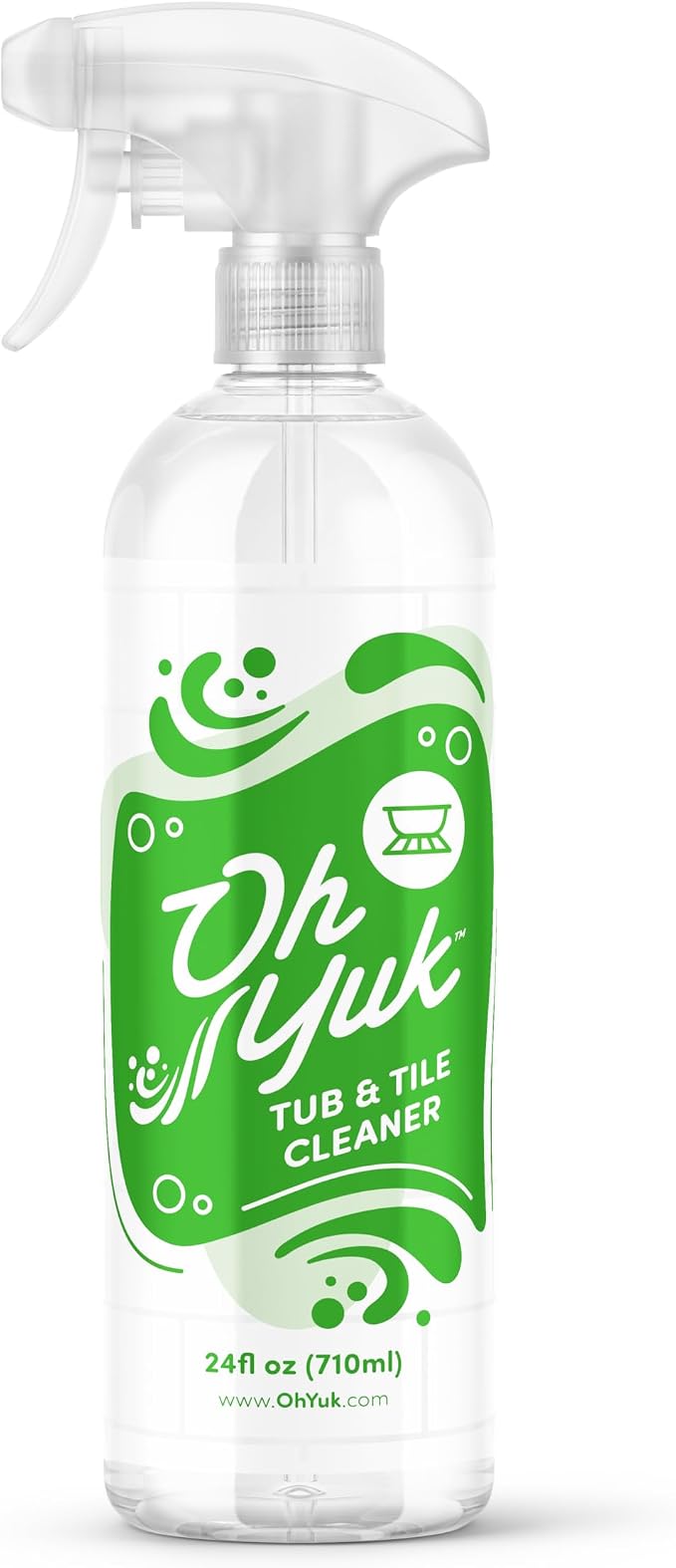 Oh Yuk Tub and Tile Cleaner - Removes Soap Scum and Residue | Biodegradable, Vegan, Cruelty-Free Formula - Made in USA