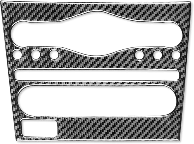 Real Carbon Fiber Trim for Infiniti Accessories | for G35 G37 X S 2007-2010 Sedan Coupe Convertible Dash CD AC Control Panel Interior Thick Overlay Decal
