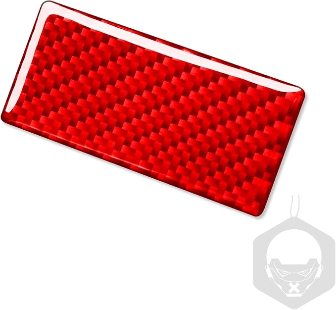 Red Real Carbon Fiber Trim for Nissan Rogue Accessories | for 2014-2020 / Rogue Sport 2017-2022 Glove Box Switch Handle Sticker Interior Thick Overlay Decal