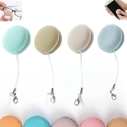 4PCS Macaron Screen Cleaner Set - Phone Wipe & Cleaning Ball Combo