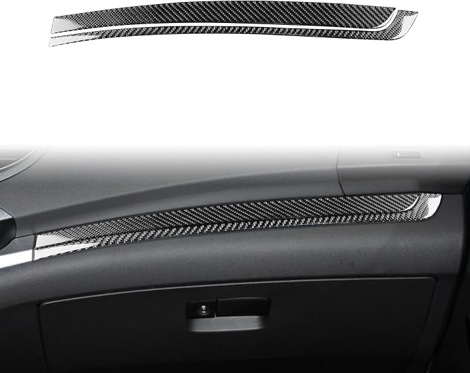 Real Carbon Fiber Trim for Honda CRV Accessories | for CR-V 2012 2013 2014 2015 2016 Passenger Dashboard Decorative Strip Sticker Interior Thick Overlay Decal