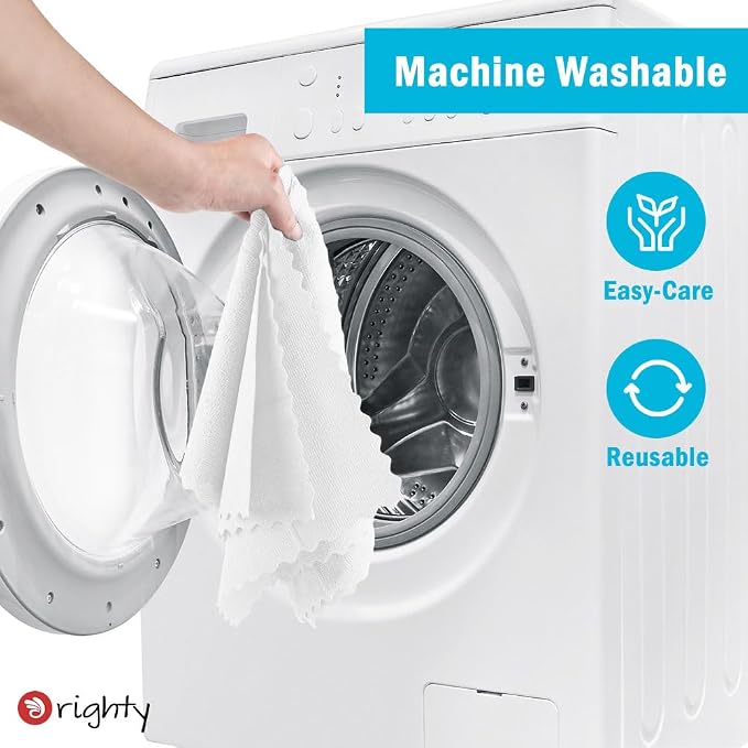 Orighty Microfiber Cleaning Cloth Bulk, 200 Pack, 11.5x11.5 inch, White | Microfiber Towels for Cars, Multi-Purpose Shop Towels, Soft Highly Absorbent Cleaning Rags for Car, Home, Kitchen
