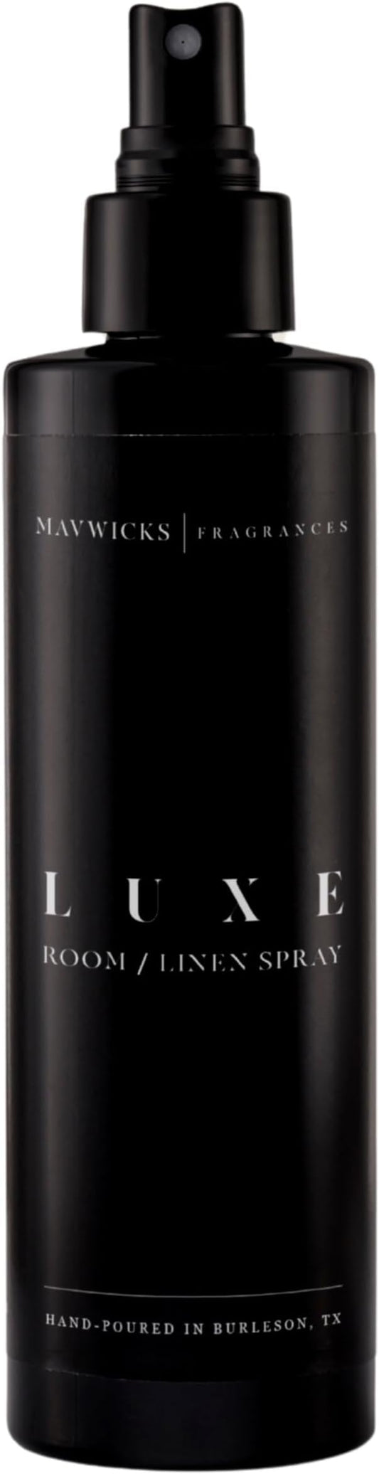 Mavwicks Fragrances - (Luxe) Linen & Room Spray (8oz) – Bedroom & Home Fragrance Mist, Long-Lasting Freshness To Brighten Up Your Space, Fabric & Air Freshener, Aromatherapy Scent Spray