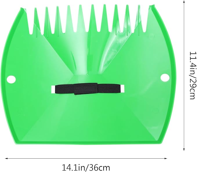 VICASKY Leaves and Snow Sweeping Rake Tool Plastic Garden Cleaning Rake Leaf Collecting Clips Lightweight Handheld Lawn and Patio Care