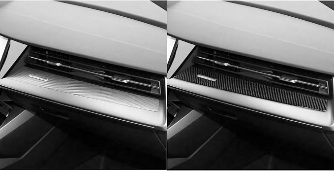 Carbon Fiber Dashboard Stickers Fit for Audi A3 8Y S3 RS3 2021-2025 | for Sportback 2021-2025 | Trim Dashboard Passenger Side Instrument | Thick Overlay | Anti-scratch