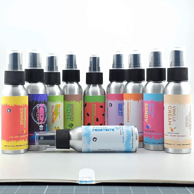 Fursuit Spray - Fur & Costume Spray - Orangesicle - IPA-Free Fabric Freshener for Fursuits & Cosplay | Long-Lasting Scent | 80 mL Aluminum Bottle